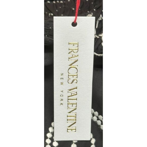 Frances Valentine Whit Embroidered Top in Black & White NWT Size 1X - Picture 4 of 6